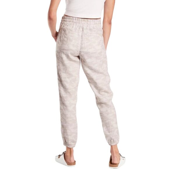 Athleta Camo Cabo Linen Jogger Women’s 10 Athleisure Travel Pant Worn Once! - Picture 3 of 12